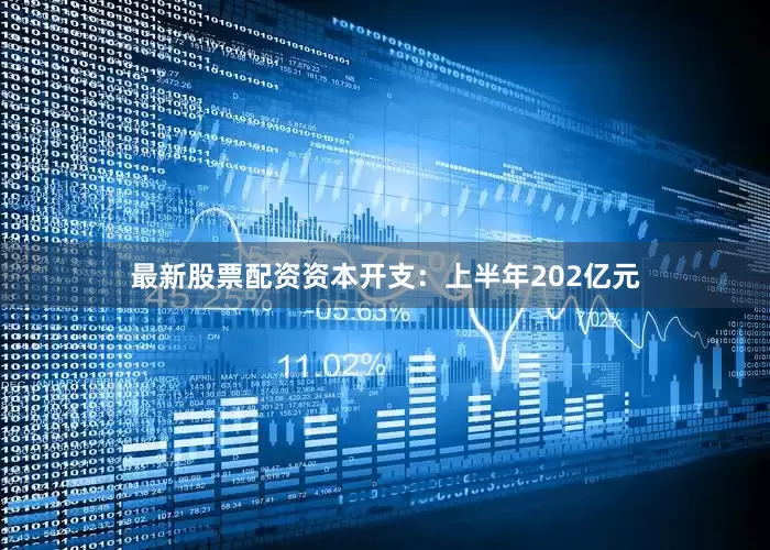 最新股票配资资本开支：上半年202亿元